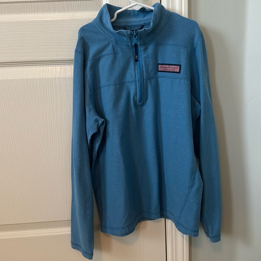 Vineyard Vines Boys Edgarton Shep quarter zip size M